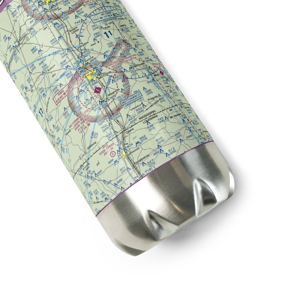 Mc Comb/Pike County Airport/John E Lewis Field (MCB) VFR Sectional Water Bottle 