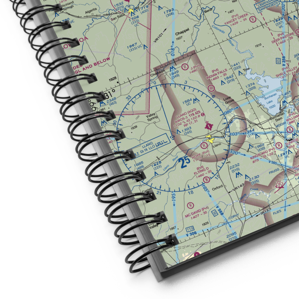 Lometa Air Strip (7TE3) VFR Sectional Notebook 