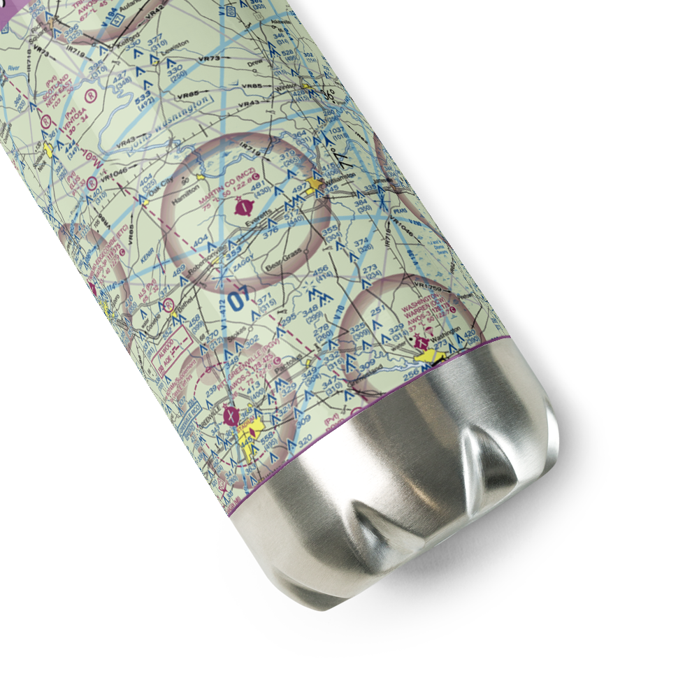 Martin County Airport (MCZ) VFR Sectional Water Bottle 