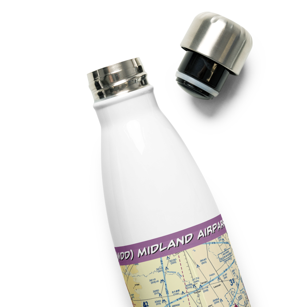 Midland Airpark (MDD) VFR Sectional Water Bottle 