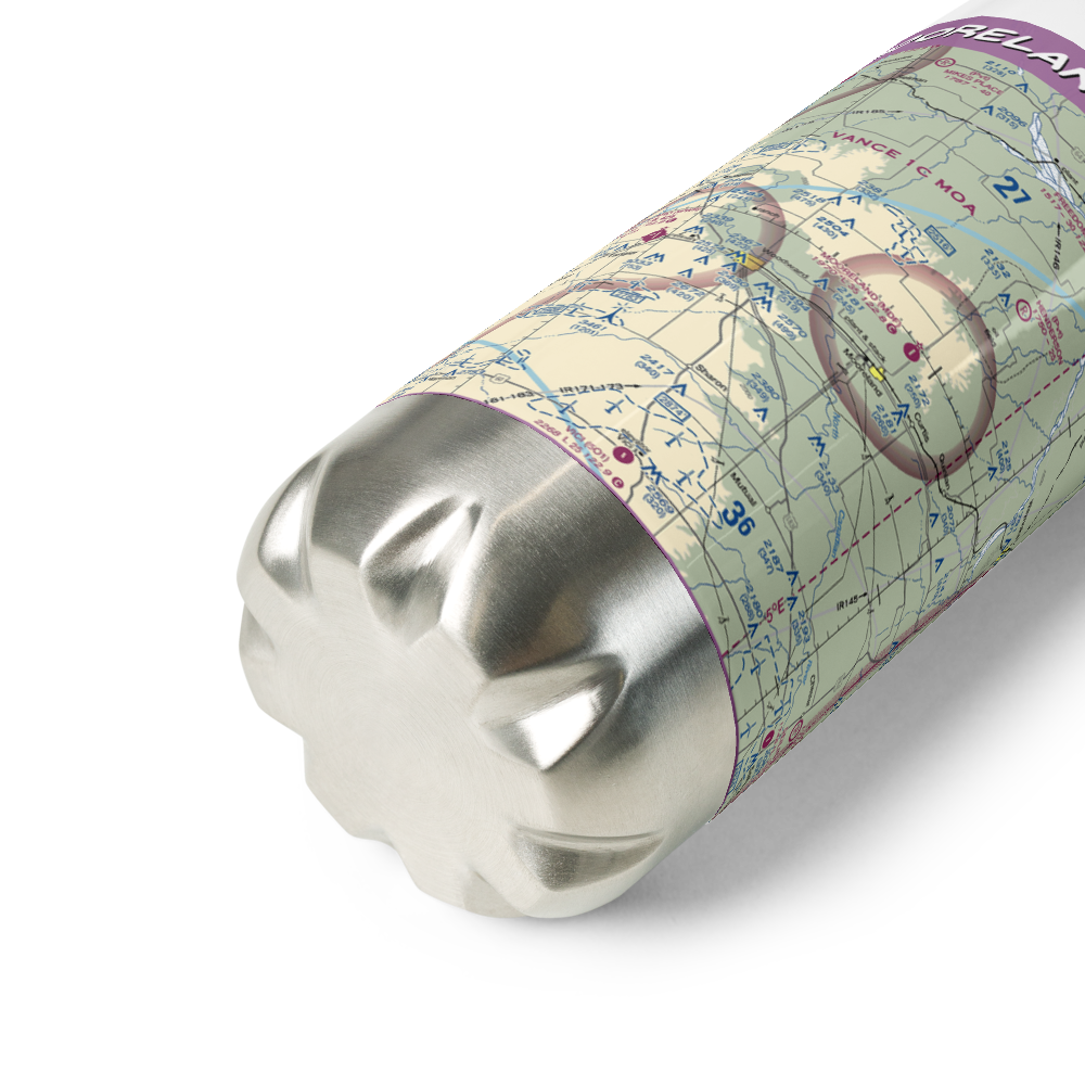Mooreland Municipal Airport (MDF) VFR Sectional Water Bottle 