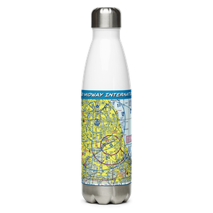 Chicago Midway International Airport (MDW) VFR Sectional Water Bottle