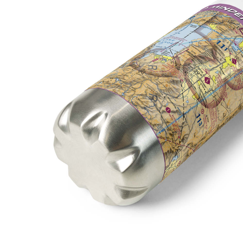 Minden-Tahoe Airport (MEV) VFR Sectional Water Bottle 