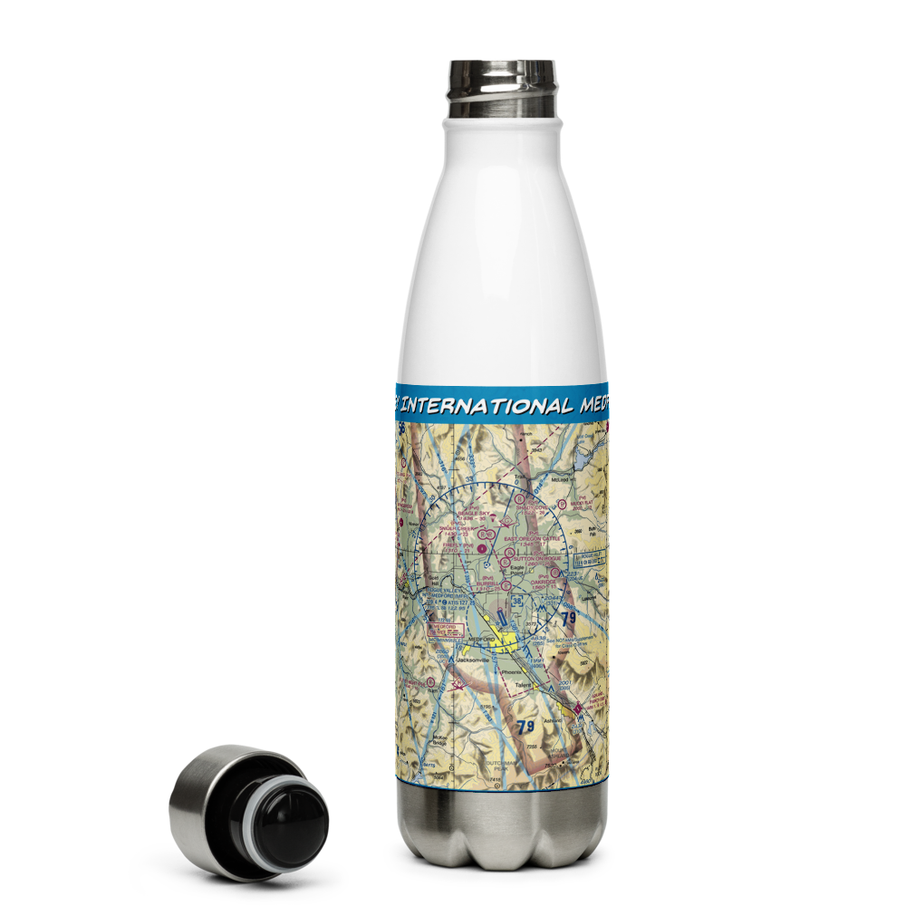 Rogue Valley International Medford Airport (MFR) VFR Sectional Water Bottle 