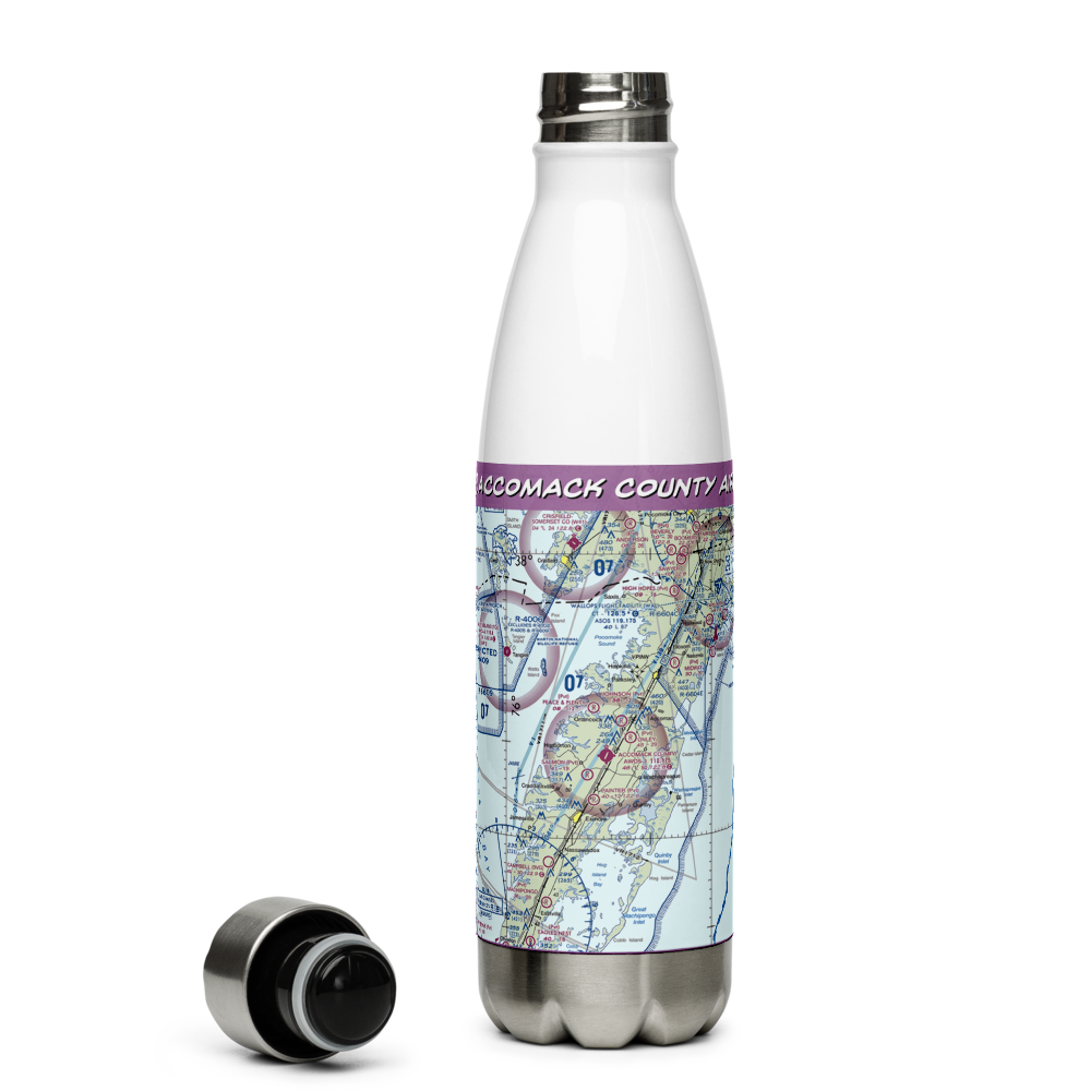 Accomack County Airport (MFV) VFR Sectional Water Bottle 