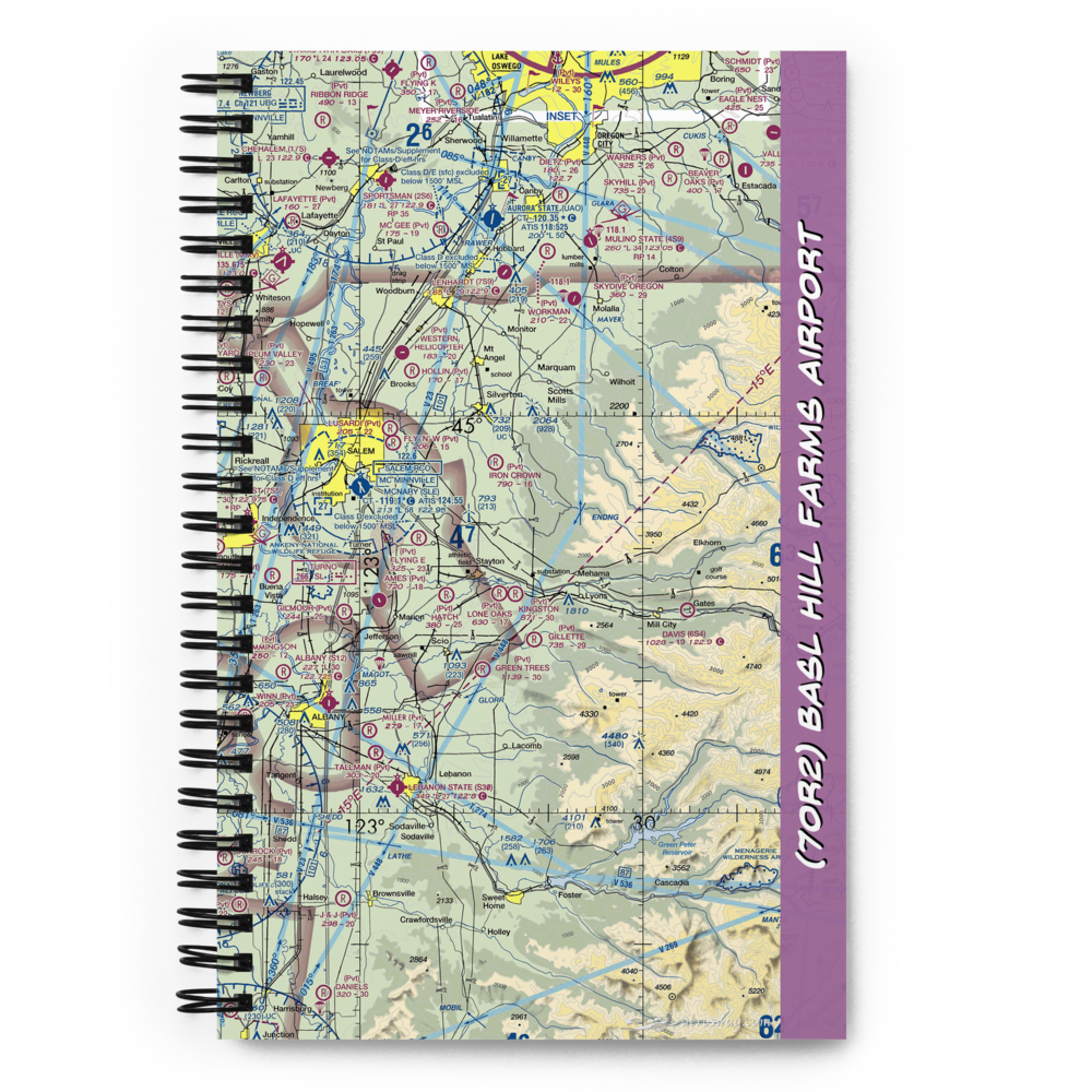 Basl Hill Farms Airport (7OR2) VFR Sectional Notebook 