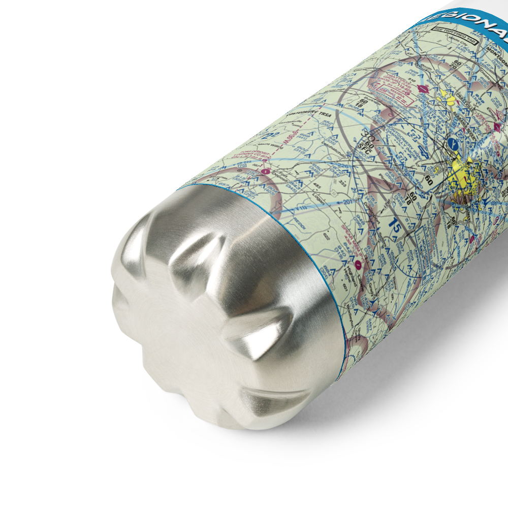 Montgomery Regional (Dannelly Field) Airport (MGM) VFR Sectional Water Bottle 