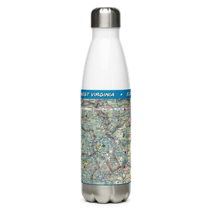 Morgantown Municipal Walter L. Bill Hart Field (MGW) VFR Sectional Water Bottle