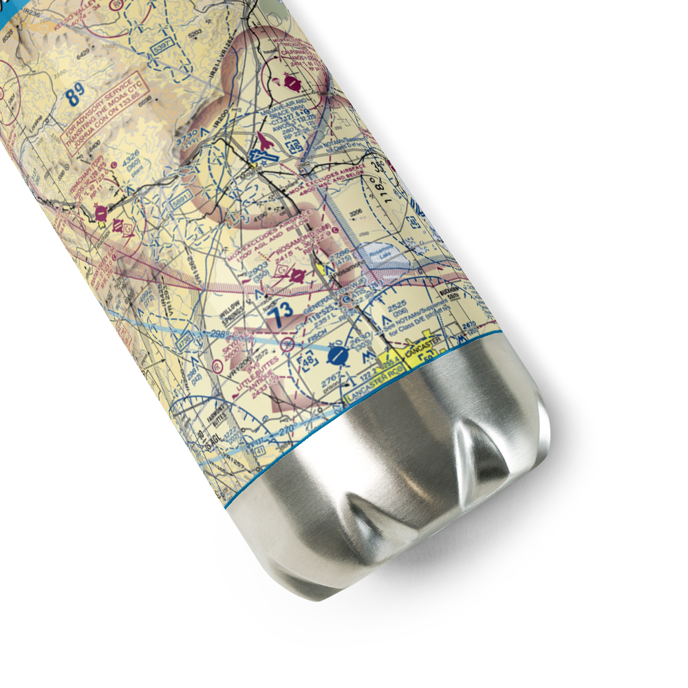 Mojave Airport (MHV) VFR Sectional Water Bottle 