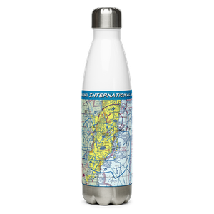 Miami International Airport (MIA) VFR Sectional Water Bottle