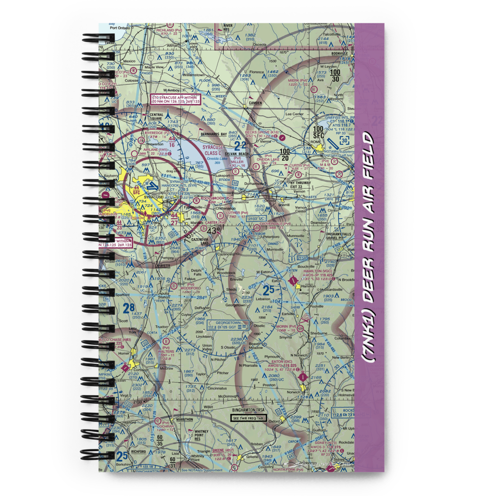 Deer Run Air Field (7NK1) VFR Sectional Notebook 