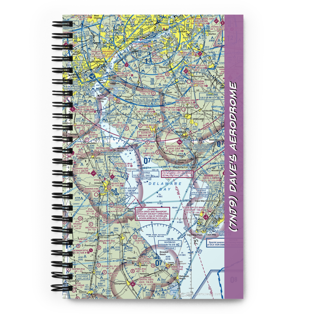 Dave's Aerodrome (7NJ9) VFR Sectional Notebook 