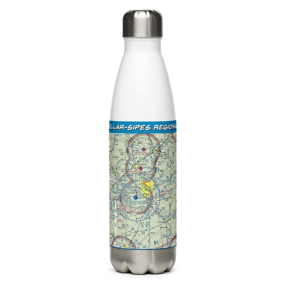 McKellar-Sipes Regional Airport (MKL) VFR Sectional Water Bottle 