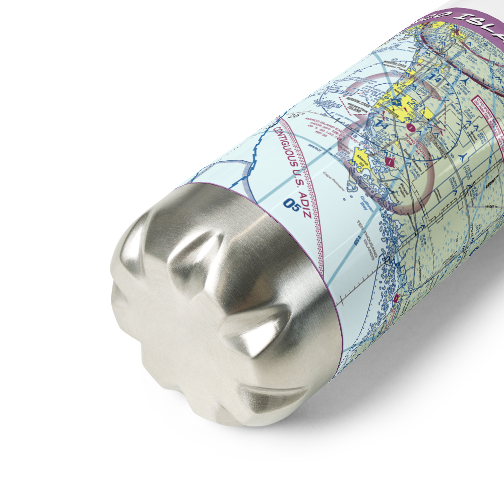 Marco Island Executive Airport (MKY) VFR Sectional Water Bottle 