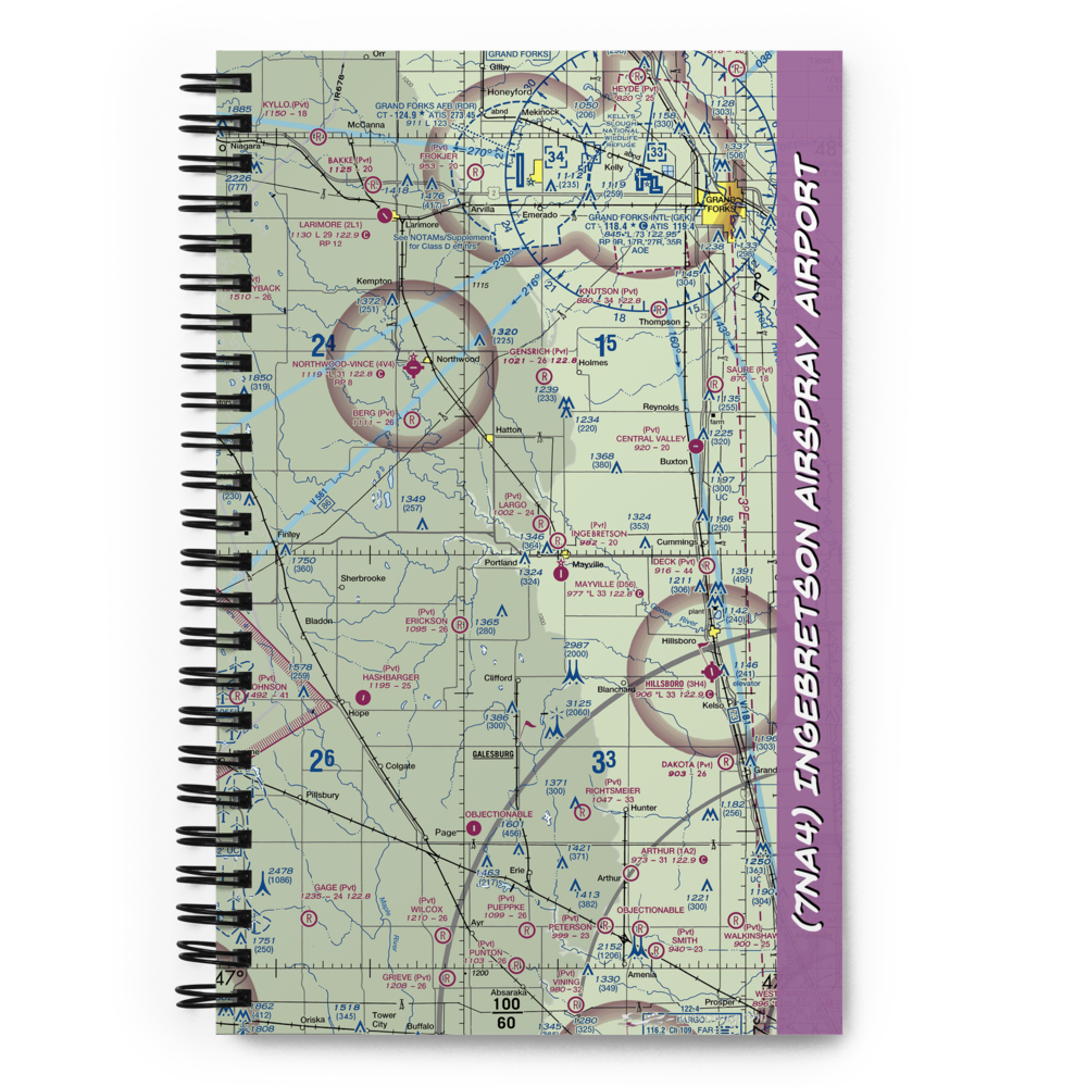 Ingebretson Airspray Airport (7NA4) VFR Sectional Notebook 
