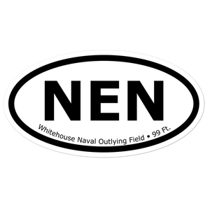 Whitehouse Naval Outlying Field (KNEN) Oval Sticker
