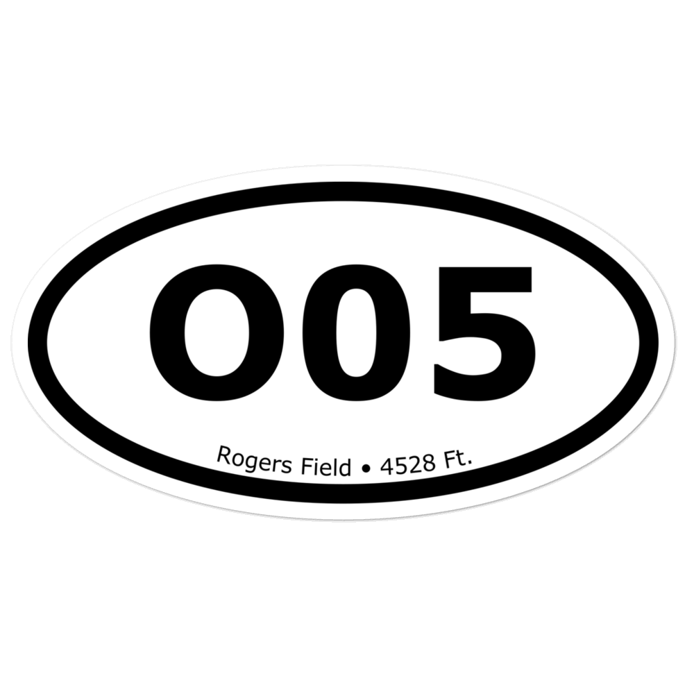 Rogers Field (KO05) Oval Sticker 