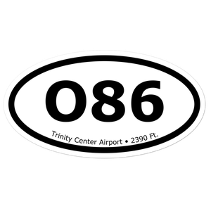Trinity Center Airport (KO86) Oval Sticker