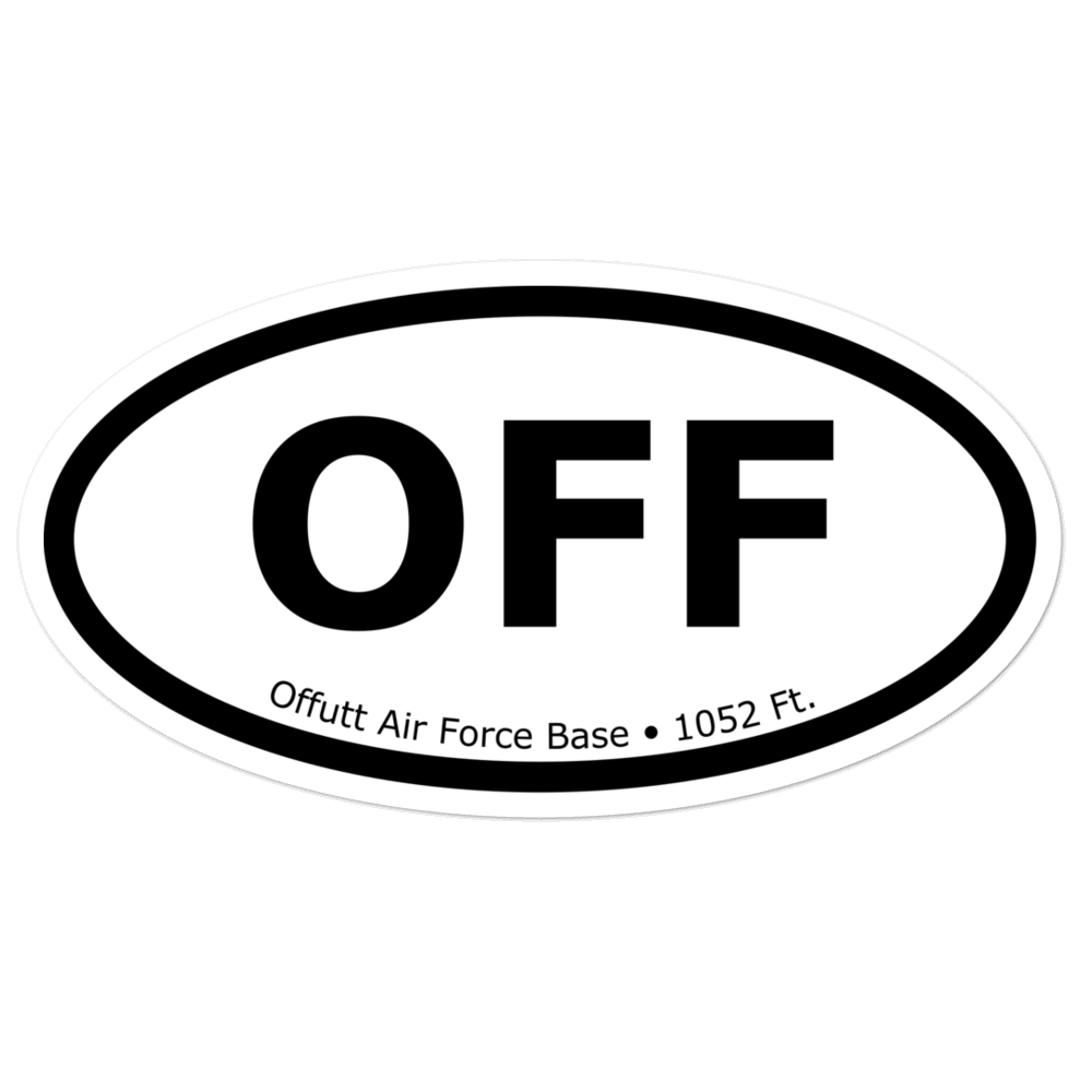 Offutt Air Force Base (KOFF) Oval Sticker 