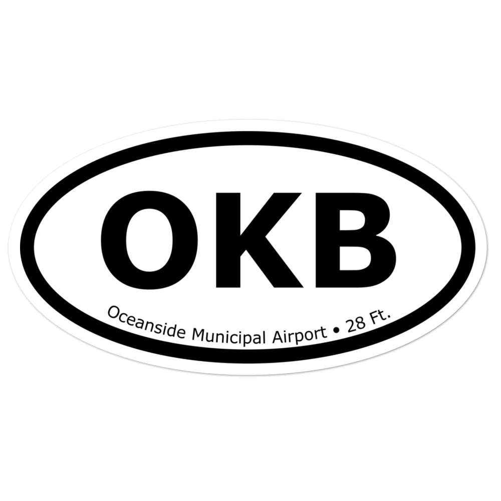 Oceanside Municipal Airport (KOKB) Oval Sticker 