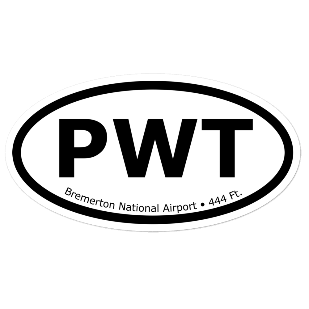 Bremerton National Airport (KPWT) Oval Sticker 
