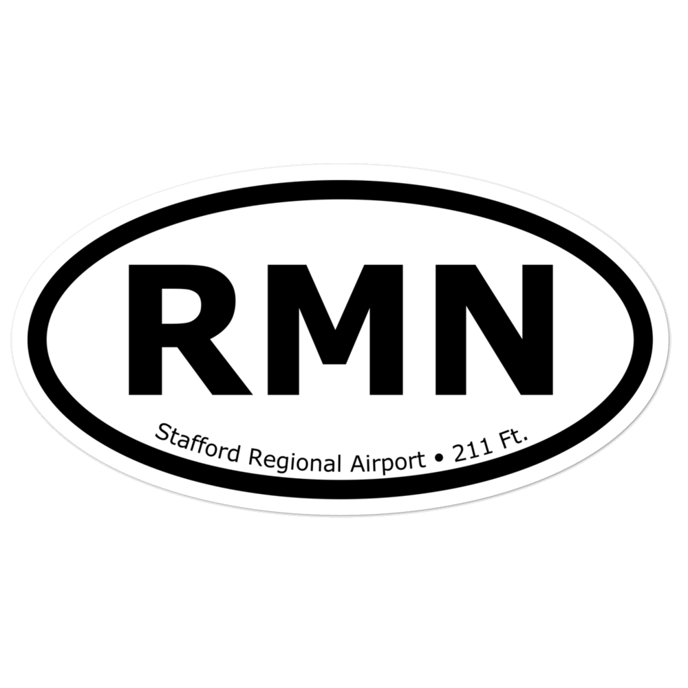 Stafford Regional Airport (KRMN) Oval Sticker 
