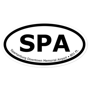 Spartanburg Downtown Memorial Airport (KSPA) Oval Sticker