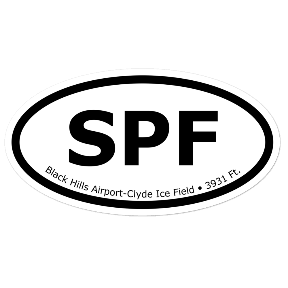 Black Hills Airport-Clyde Ice Field (KSPF) Oval Sticker 