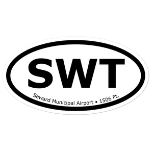 Seward Municipal Airport (KSWT) Oval Sticker