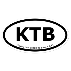 Thorne Bay Seaplane Base (KTB) Oval Sticker