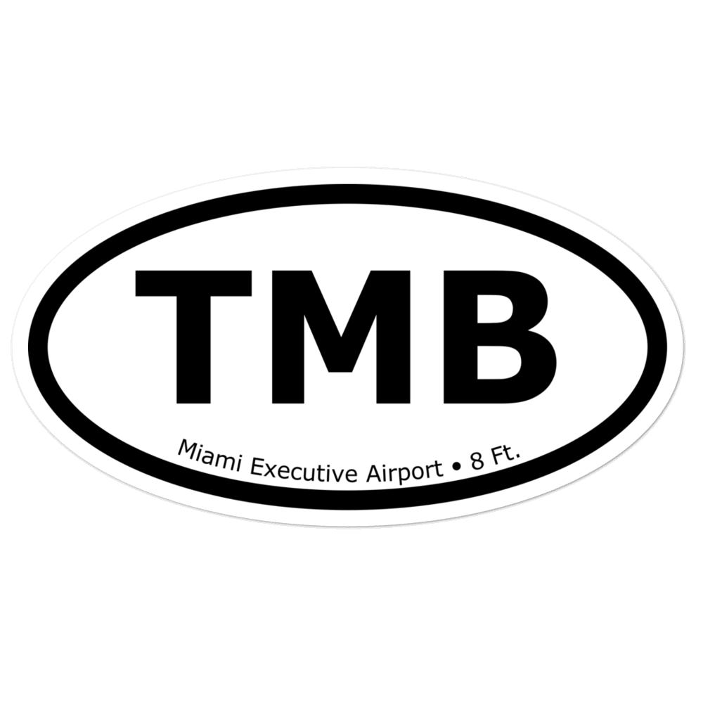 Miami Executive Airport (KTMB) Oval Sticker 