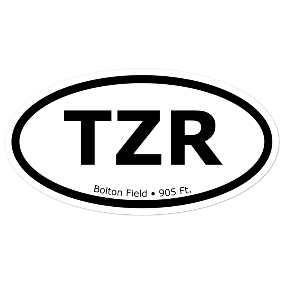 Bolton Field (KTZR) Oval Sticker 