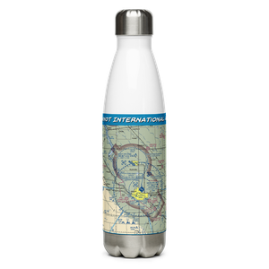 Minot International Airport (MOT) VFR Sectional Water Bottle