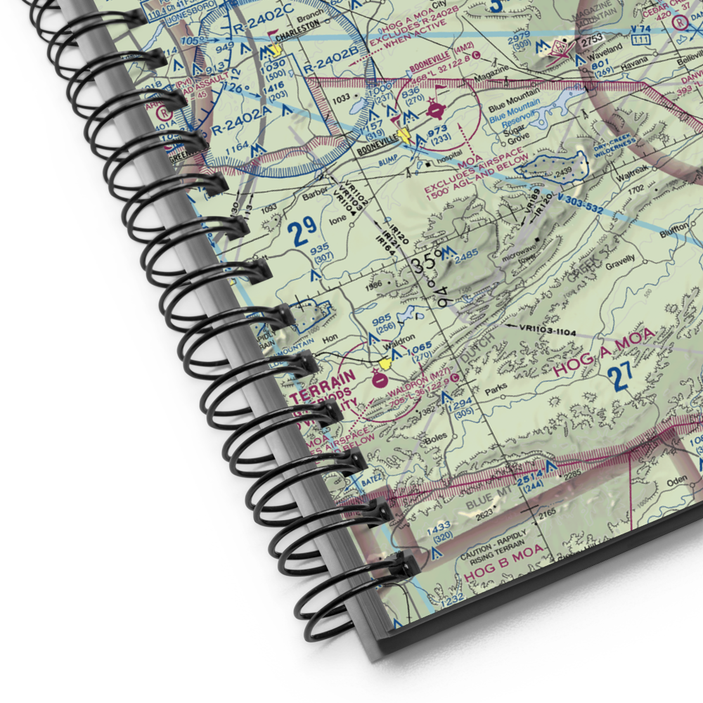 Paris Municipal Airport (7M6) VFR Sectional Notebook 