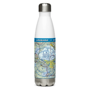 Louis Armstrong New Orleans International Airport (MSY) VFR Sectional Water Bottle