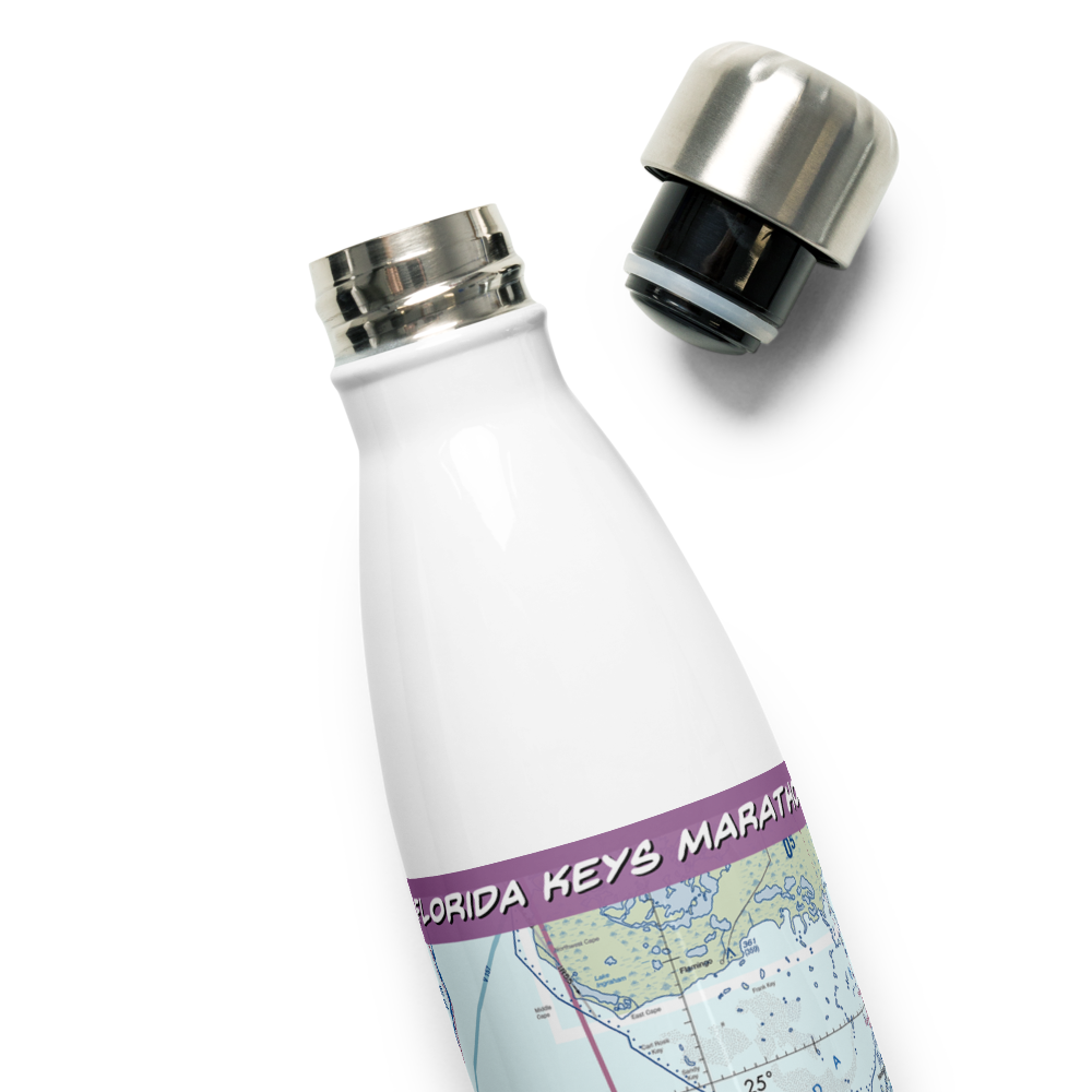 The Florida Keys Marathon Airport (MTH) VFR Sectional Water Bottle 