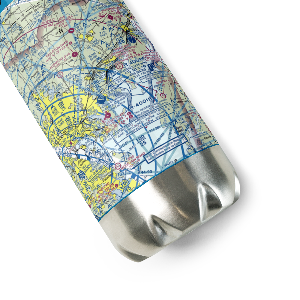 Martin State Airport (MTN) VFR Sectional Water Bottle 