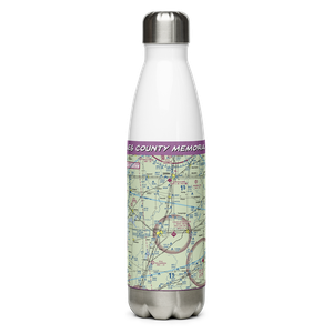 Coles County Memorial Airport (MTO) VFR Sectional Water Bottle