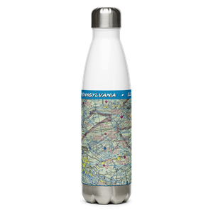Muir Army Air Field (Fort Indiantown Gap) Airport (MUI) VFR Sectional Water Bottle