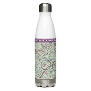 Monroe County Aeroplex Airport (MVC) VFR Sectional Water Bottle