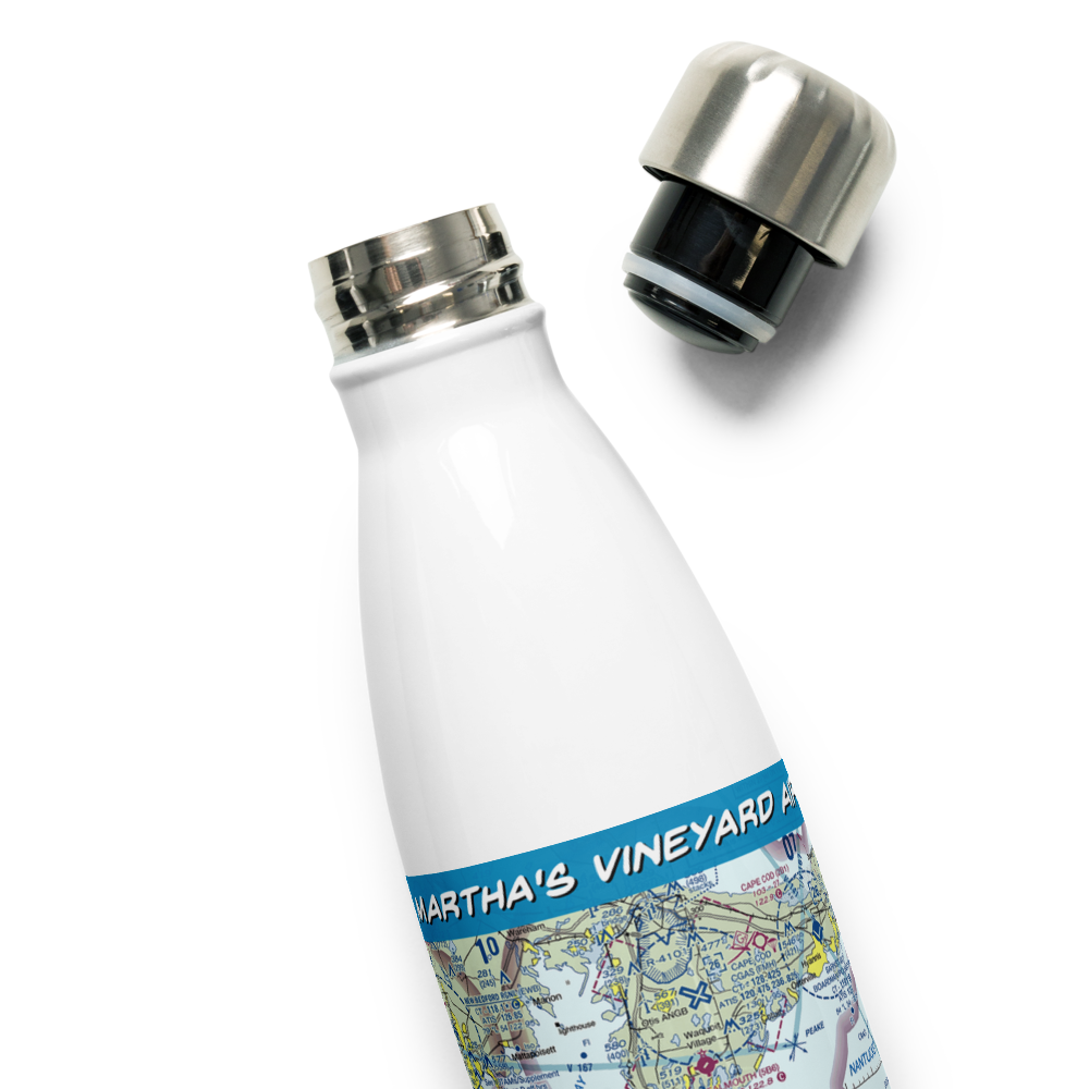 Martha's Vineyard Airport (MVY) VFR Sectional Water Bottle 