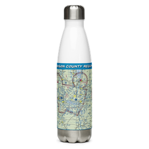 Williamson County Regional Airport (MWA) VFR Sectional Water Bottle