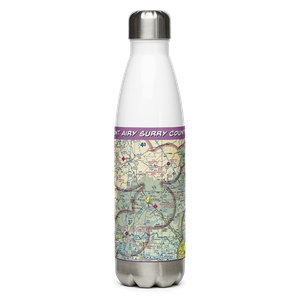 Mount Airy Surry County Airport (MWK) VFR Sectional Water Bottle