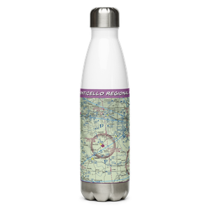 Monticello Regional Airport (MXO) VFR Sectional Water Bottle