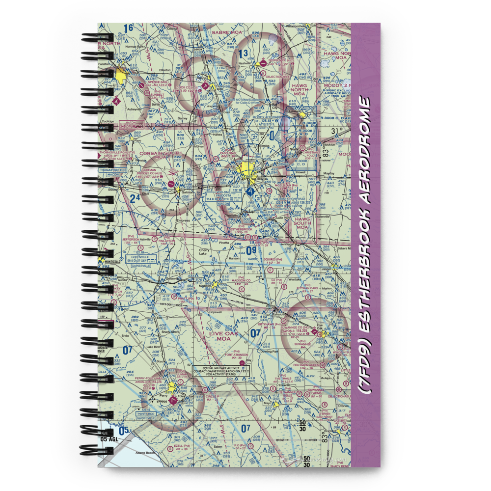 Estherbrook Aerodrome (7FD9) VFR Sectional Notebook 