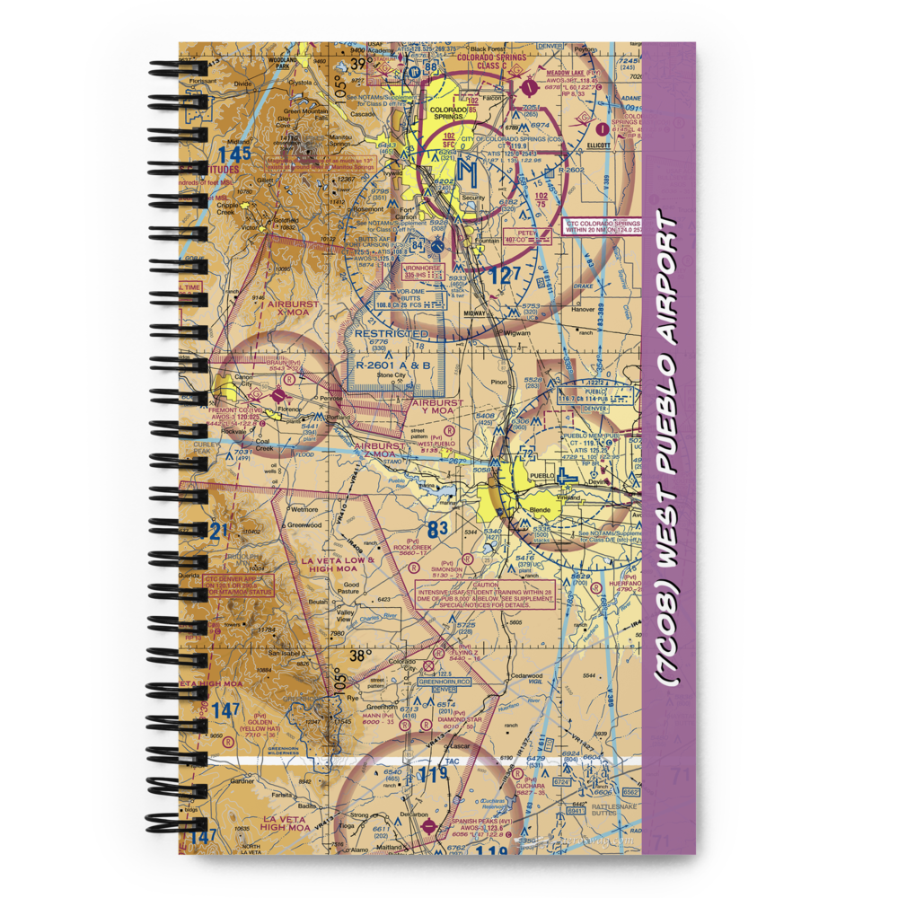 West Pueblo Airport (7CO8) VFR Sectional Notebook 