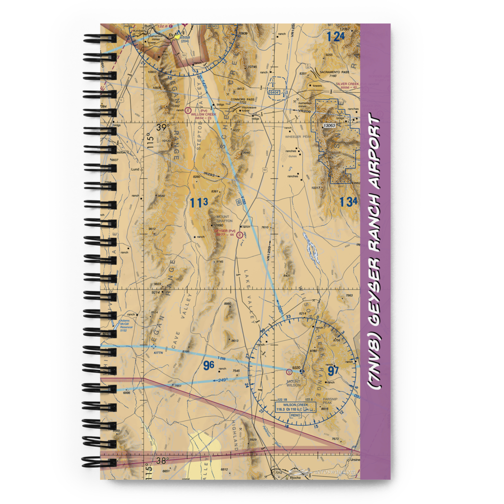 Geyser Ranch Airport (7NV8) VFR Sectional Notebook 