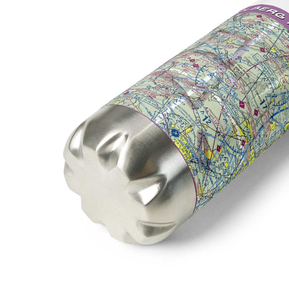 Solberg Hunterdon Airport (N51) VFR Sectional Water Bottle 