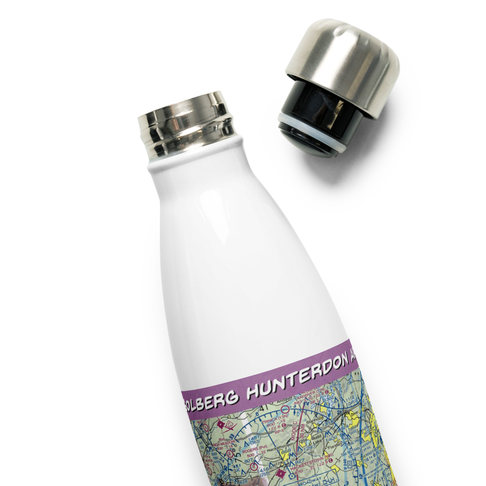 Solberg Hunterdon Airport (N51) VFR Sectional Water Bottle 