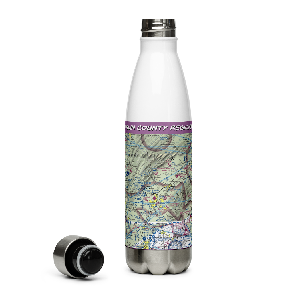 Franklin County Regional Airport (N68) VFR Sectional Water Bottle 